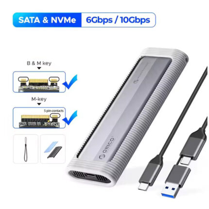 CASE SSD M.2 NVMe M.2 SATA USB-C